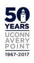 Official logo for Avery Point's 50th year celebrations
