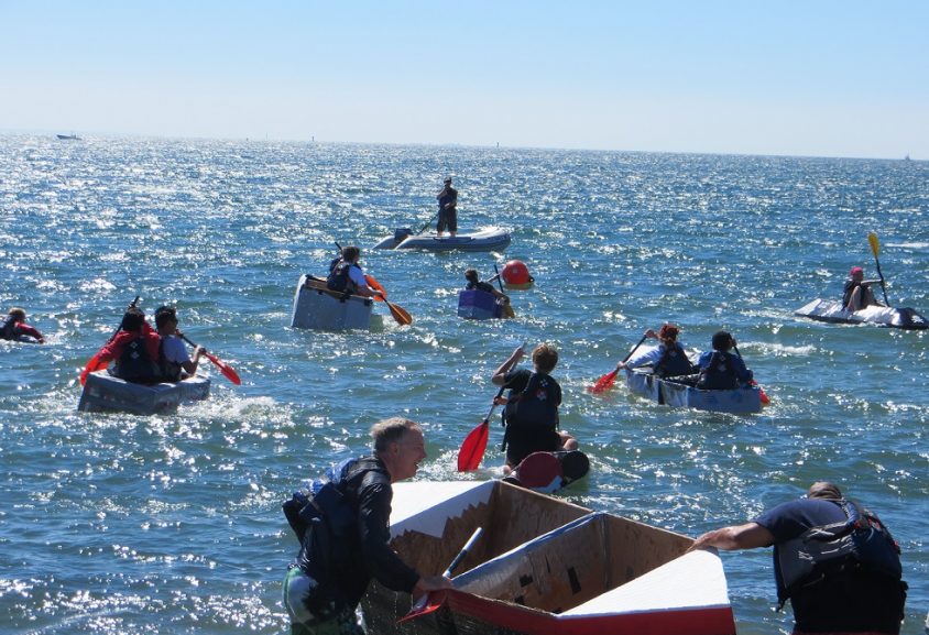Picture of the Cardboarad Boat Race