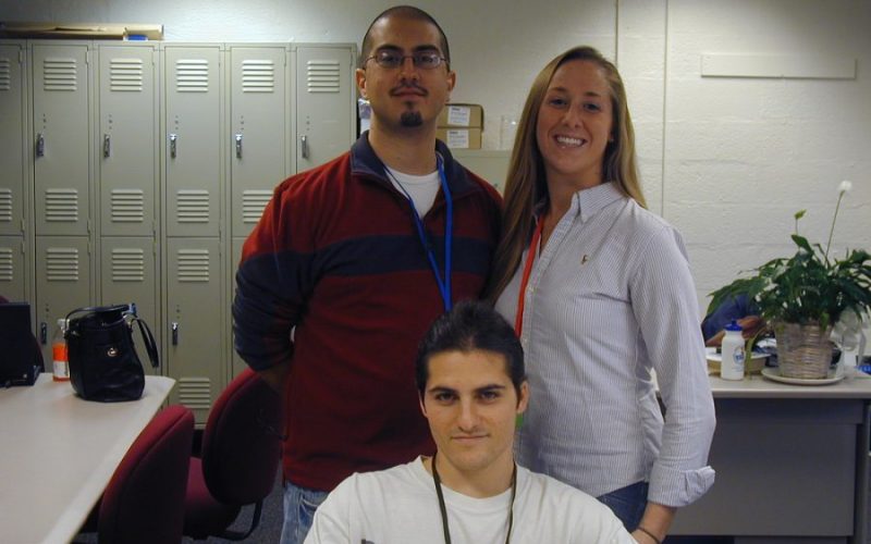 Students Cory Mastrandrea, Sean Pillars, and Jill Cruz 2008